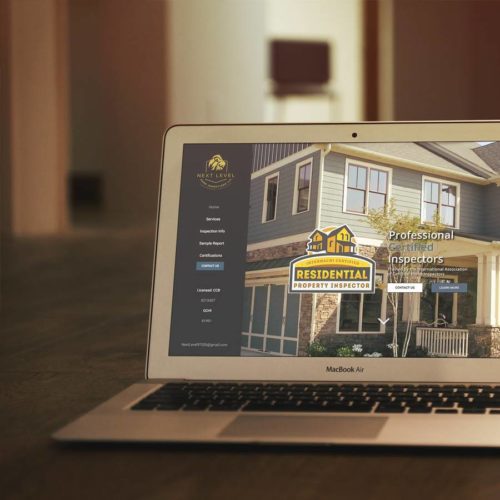 Next Level Home Inspections Website Design