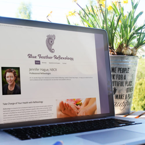 Blue Feather Reflexology Website Design