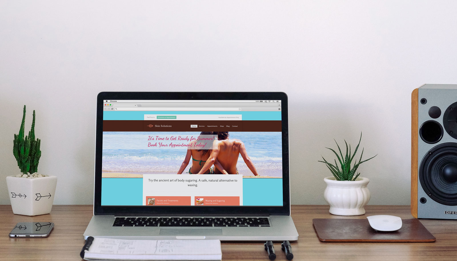 Skin Solutions Naturally Website Design