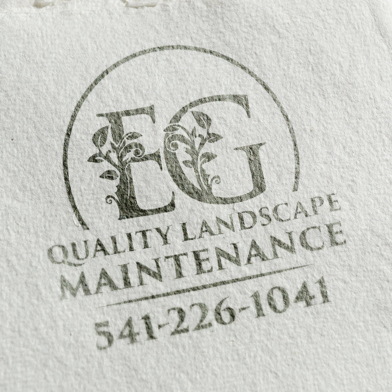 EG Quality Landscape Maintenance Logo Design