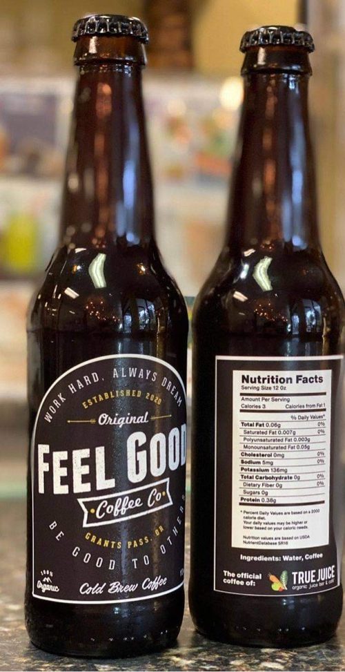 Feel Good Coffee Co. Logo & Label Design