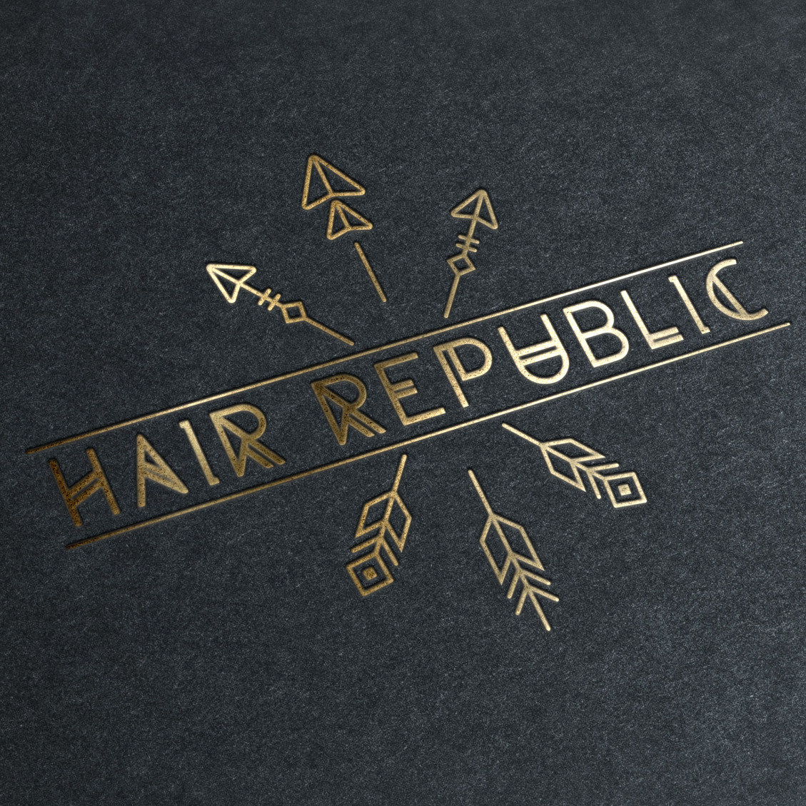 HAIR REPUBLIC Grants Pass Logo Design