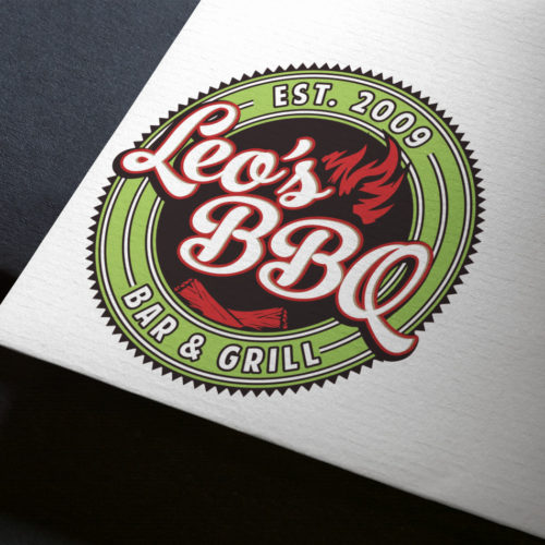 Leo's BBQ Grants Pass Logo Design